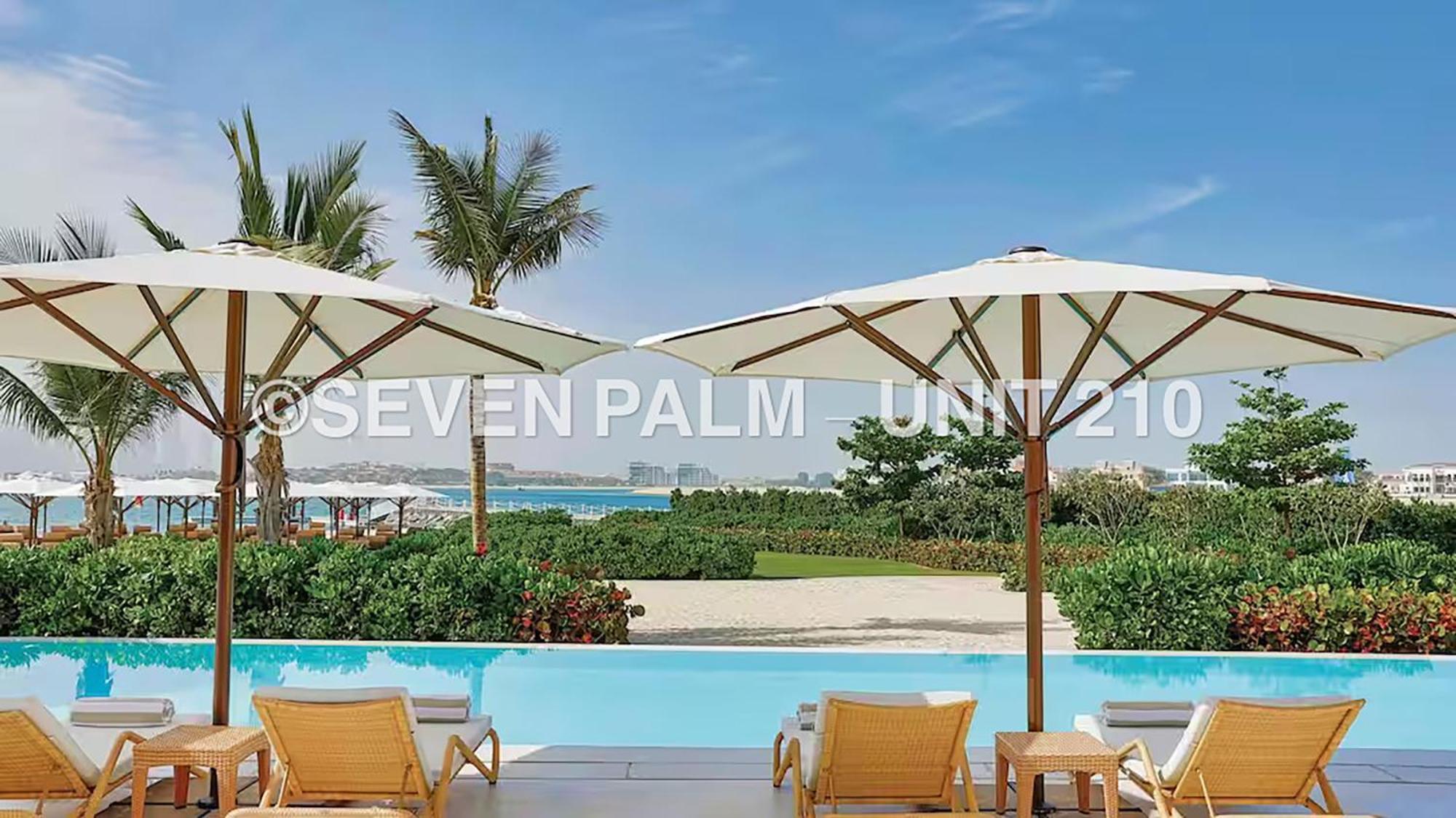 Luxus-Studio Mit Private Beach In Top-Lage, Meerblick & Infinity Pool! Dubai Luaran gambar